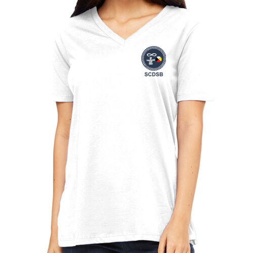 Indigenous Education - Ladies' Relaxed Jersey V-Neck T-Shirt Thumbnail