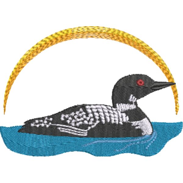 Loon with Sun Thumbnail